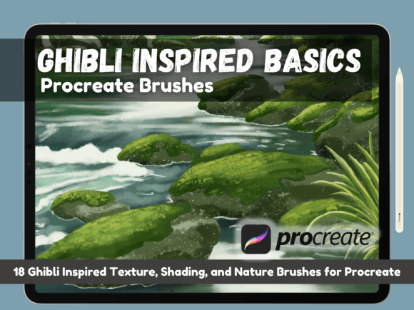 Download Ghibli-Inspired Basics Procreate Brushes - Procreate brush Collection