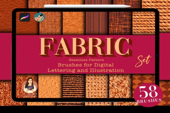 Download Fabric Procreate Brushes Set | 51 Brush - Procreate brush Collection