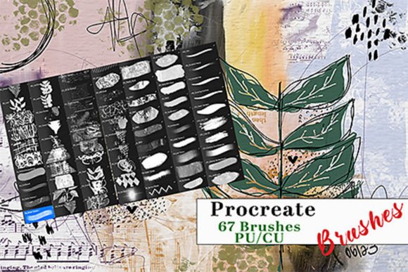 Download Mixed Media Set 2 Procreate Brush Set - Procreate brush Collection