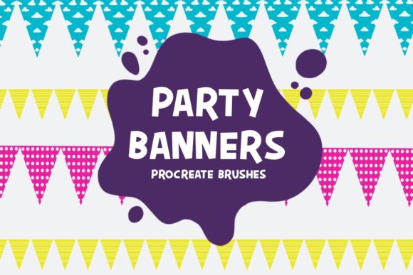 Download Party Banners Procreate Brushes - Procreate brush Collection