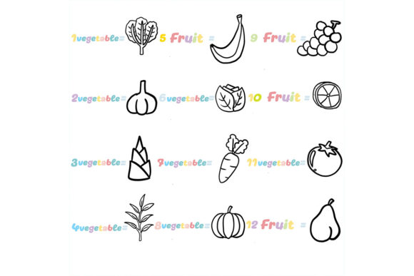 Download Procreate Brush Stamp | 21 Fruit and Veg - Procreate brush Collection