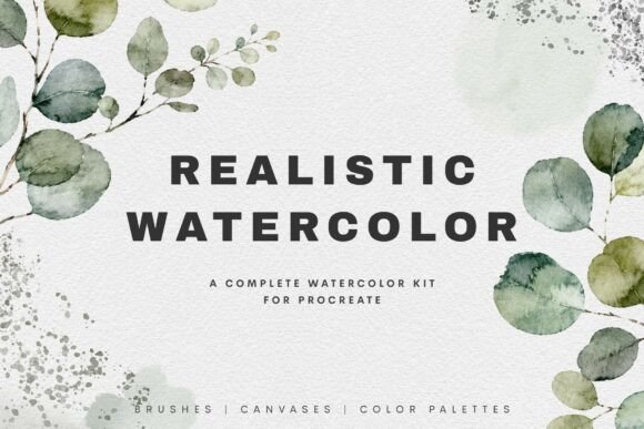 Download Realistic Watercolor Procreate Brushes - Procreate brush Collection
