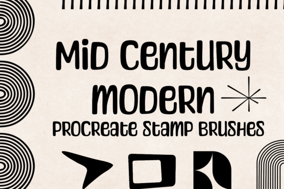 Download Mid Century Modern | Procreate Brushes - Procreate brush Collection