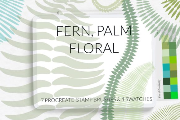 Download Fern Palm Procreate Brushes Exotic Jungl - Procreate brush Collection