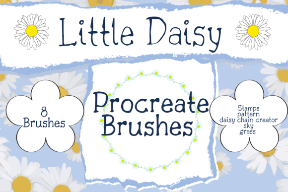 Download Little Daisy Procreate Brush Set - Procreate brush Collection