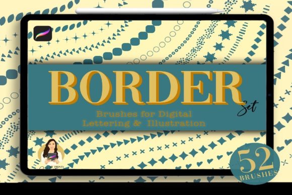 Download Border Procreate Brush Set | 52 Brushes - Procreate brush Collection