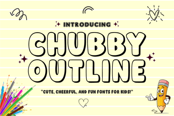 Download Chubby Outline - Line Collection