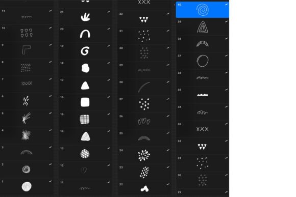 Download Procreate Stamps - Abstract Doodle - Premium Resources