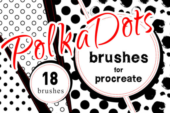 Download Polka Dots Procreate Brush Set - Procreate brush Collection