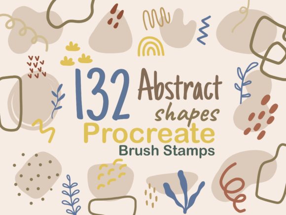 Download Procreate Stamps Abstract Shapes Doodle - Premium Resources