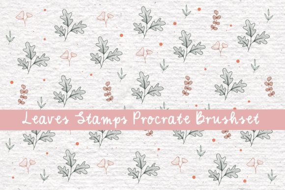 Download Leaves Stamps Procreate Brushset - Procreate brush Collection