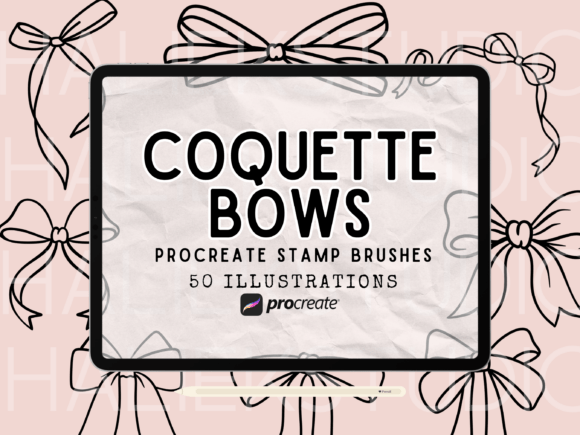 Download Coquette Bows Procreate Brush Set - Procreate brush Collection