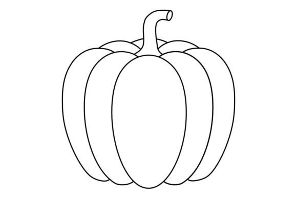 Download Pumpkin LineArt Procreate Brush Stamp - Procreate brush Collection