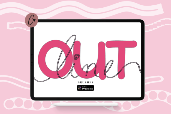 Download Outline Procreate Line Brushes - Line Collection