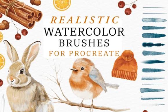 Download Realistic Watercolor Procreate Brushes - Procreate brush Collection