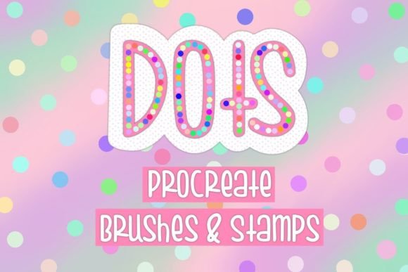 Download Rainbow Dots Procreate Brushes &amp; Stamps - Procreate brush Collection