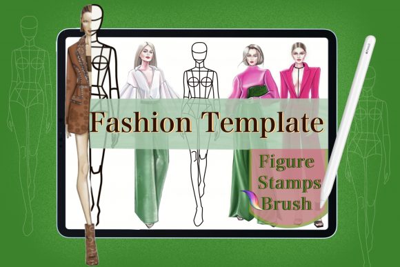 Download Fashion Body Stamps,Procreate Brushes - Procreate brush Collection