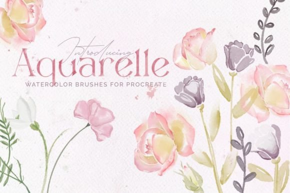 Download AQUARELLE WATERCOLOR: PROCREATE BRUSHES - Procreate brush Collection