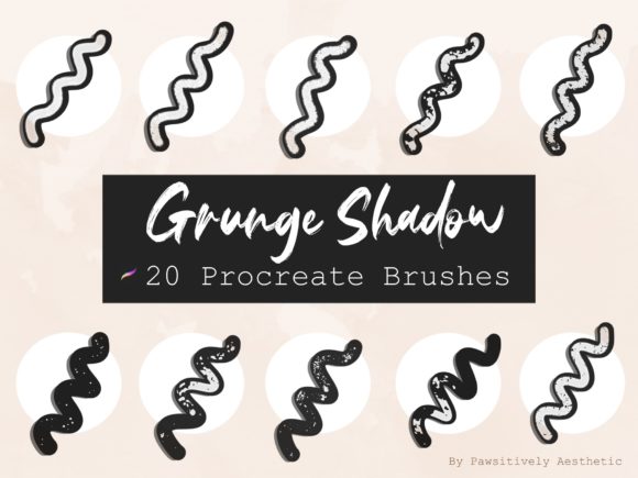 Download Grunge Shadow Procreate Brush Bundle - Procreate brush Collection