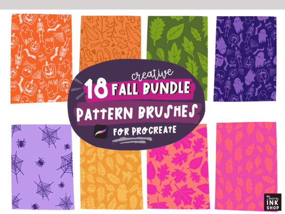 Download Seamless Fall Pattern Procreate Brushes - Procreate brush Collection