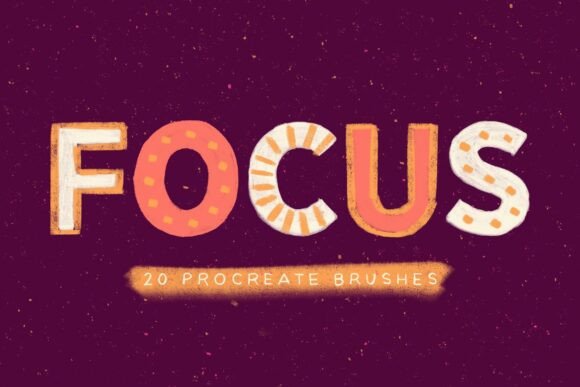 Download Focus Procreate Brushes. Digital Drawing - Procreate brush Collection
