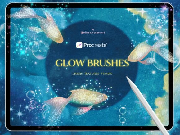 Download Sparkle Glow Procreate Brushes - Procreate brush Collection