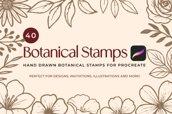 Download Hand-Drawn Botanical Procreate Brushes - Procreate brush Collection