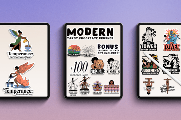Download Modern Tarot Procreate Brushes - Procreate brush Collection