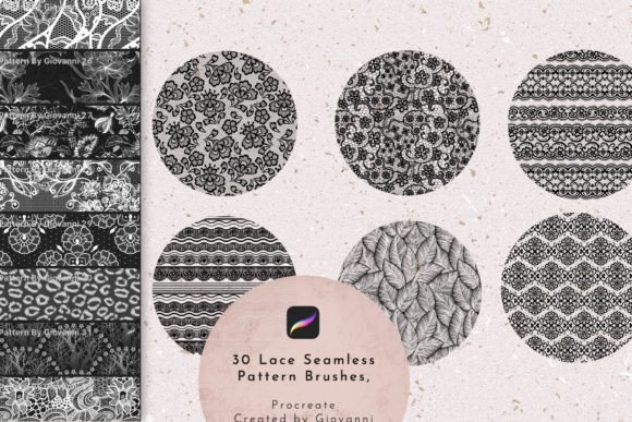 Download Lace Procreate Brush Bundle, Fashion - Procreate brush Collection