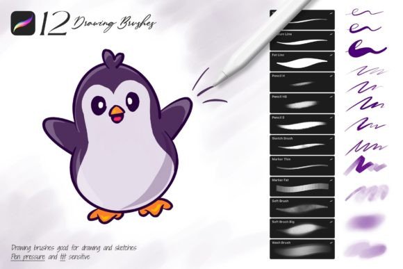 Download Drawing Procreate Brushes - Procreate brush Collection