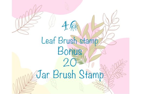 Download Procreate Brush Stamp Leaf and Bottles - Procreate brush Collection