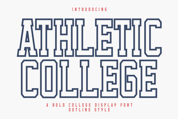 Download Athletic College Outline - Line Collection