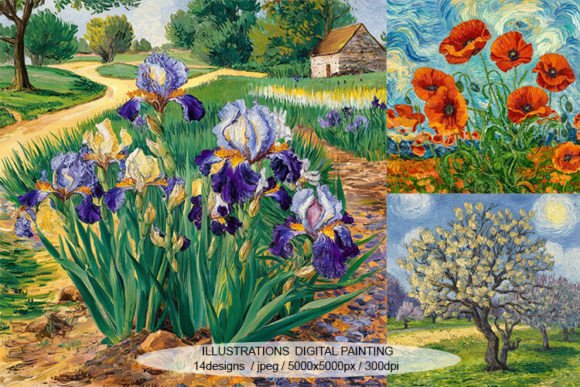 Download Digital Painting Inspired by Van Gogh - Digital painting Collection