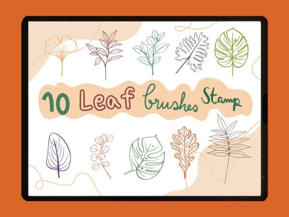 Download Leaf Procreate Brushes Stamp - Procreate brush Collection