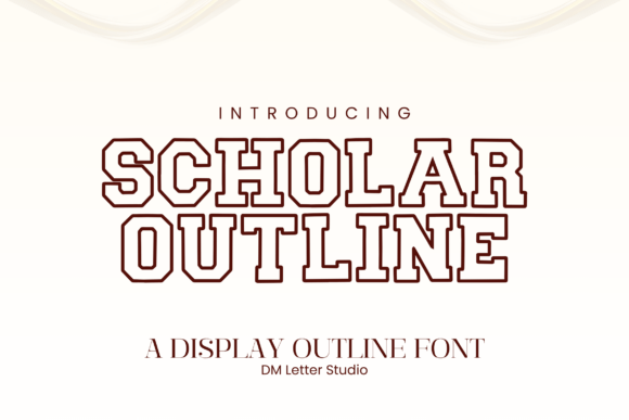 Download Scholar Block Outline - Line Collection