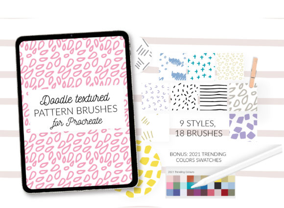 Download Doodle Dots Procreate Stamps. Abstract - Premium Resources