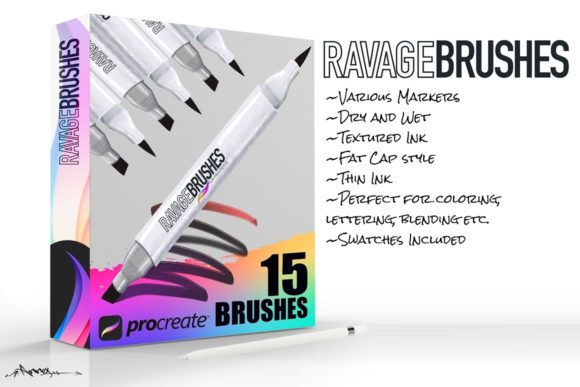 Download Ravage Procreate Brushes - Procreate brush Collection