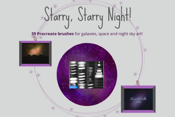 Download Starry Night Procreate Brushes/Palettes - Procreate brush Collection